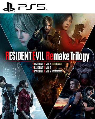 Resident Evil Remake Trilogy PS5 Mídia Digital