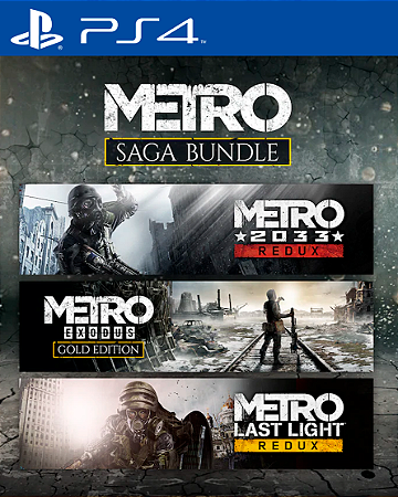 Conjunto Metro Saga PS4 Mídia Digital