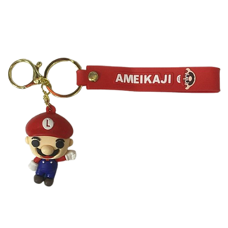 CHAVEIRO 3D - PERSONAGENS - LUIGI CHAPÉU VERMELHO (MÁRIO BROS)
