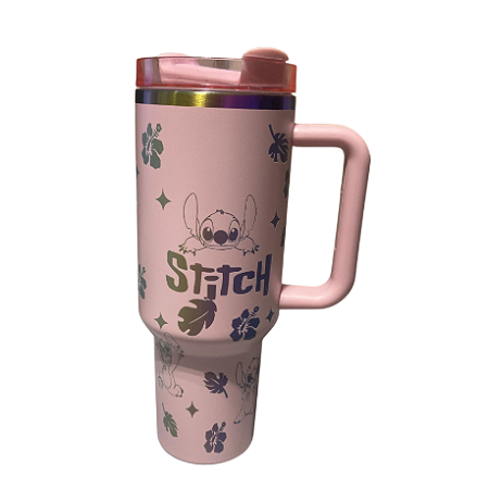 COPO TÉRMICO COM CANUDO STITCH RO (LASER) 1,2L