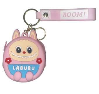 CHAVEIRO COM PORTA MOEDAS LABUBU - CORES