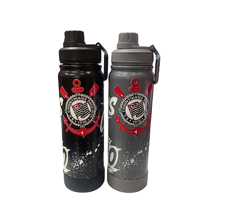 GARRAFA TÉRMICA CORINTHIANS 800 ML - MODELO 1 - CORES