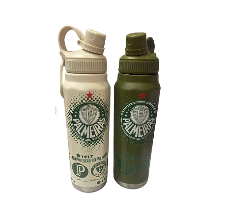 GARRAFA TÉRMICA PALMEIRAS 800 ML - MODELO 2 - CORES