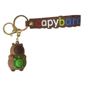 CHAVEIRO 3D - PERSONAGENS - CAPIVARA COM TARTARUGA