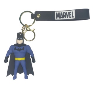 CHAVEIRO 3D - PERSONAGENS - BATMAN AZUL COM CAPA PRETA (MARVEL)