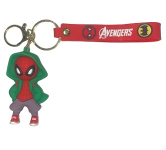 CHAVEIRO 3D - PERSONAGENS - HOMEM ARANHA COM GORRO VERDE