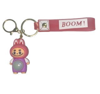 CHAVEIRO 3D - PERSONAGENS - LALUBU PISCANTE - CABEÇA ROSA E CORPO ROXO