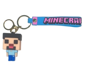 CHAVEIRO 3D - PERSONAGENS - MINICRAFT CABELO CINZA
