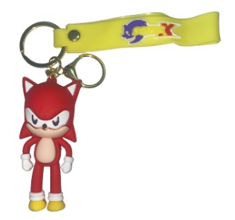 CHAVEIRO 3D - PERSONAGENS - SONIC - KNUCKLES VERMELHO