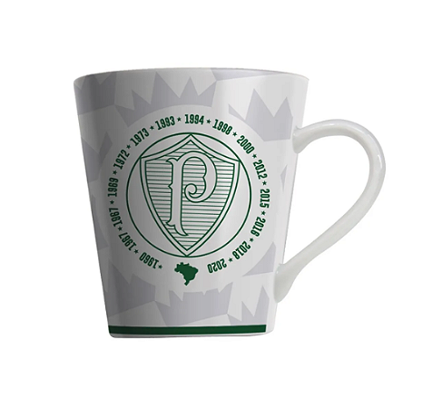 CANECA PORCELANA 290ML - PALMEIRAS (ALLMIX)