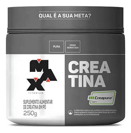 Creatina 250G Creapure Max Titanium Sem Sabor
