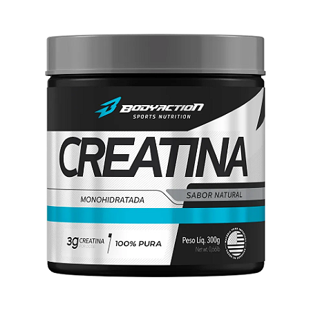 Creatina Monohidratada 100% Pura 300g Bodyaction