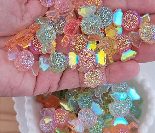 Bala Glitter em Resina (10 un)
