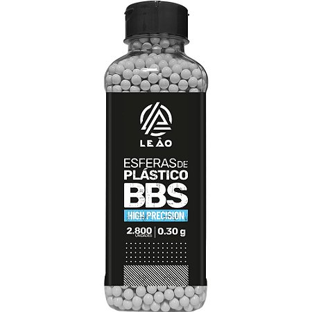 Esfera BBs Airsoft 0.30g 6,0mm High Precision 2800un - Leão