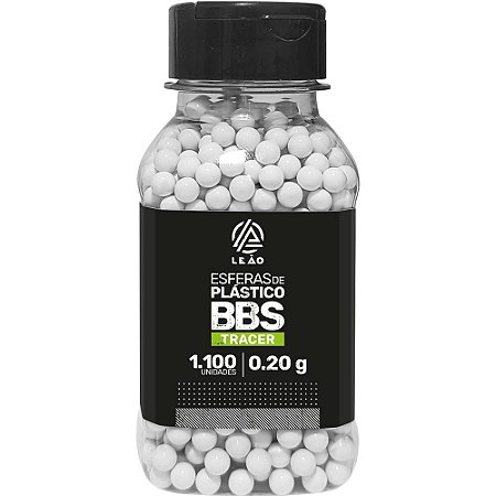 Esfera BBs Airsoft 0.20g 6mm Tracer 1100un - Leão