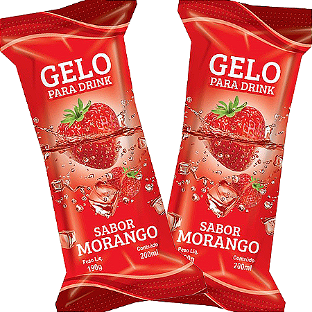 Saco BOPP Perolizado 9,5x21 - GELO MORANGO - 01 Pct (200 Unid.)