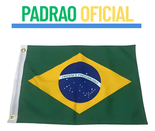 Bandeira Do Brasil 2 Panos (1,28x0,90cm) Padrão Oficial
