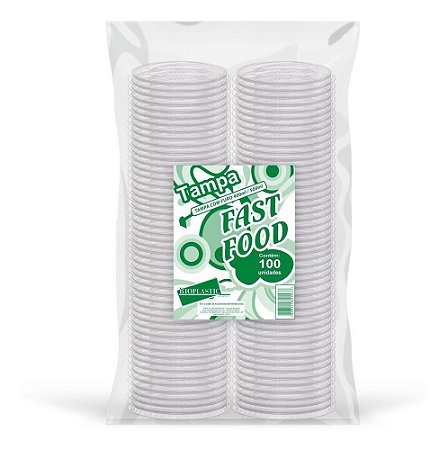 TAMPA RIOPLASTIC C/ FURO 400/500ML C/ 100 UNI (10X100)