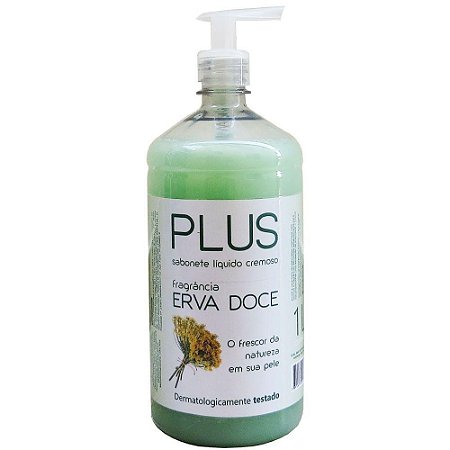 SABONETE 1 LITRO COM VALVULA PUMP ERVA DOCE (T-1000EDP)