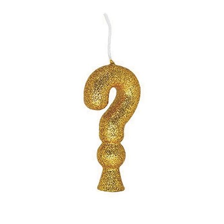 VELA CINTILANTE GLITER DOURADA N° ?? (1X10)