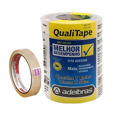 DUREX LARGO 18MMX50M - 1 UNIDADE  (CX C/ 168)