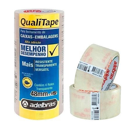 FITA ADESIVA TRANSPARENTE 48MMX45M UNI (CX C/ 120)