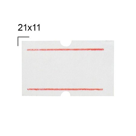 ETIQUETA  PLU 34X22 10 METROS - CONTORNO VERMELHO