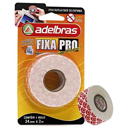 FITA DUPLA FACE ESPUMA 12MM X 2M (1X30)