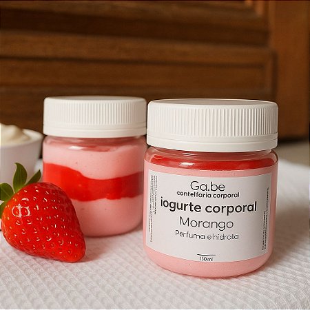 Creme com Gel Corporal de Morango - Doce Carinho 150ml