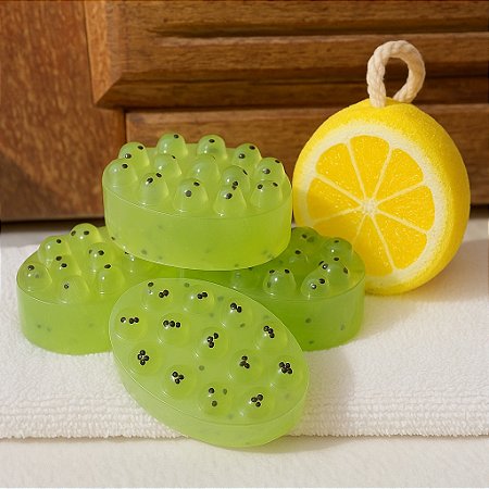 Sabonete Massageador Esfoliante Lima Limão - 125g