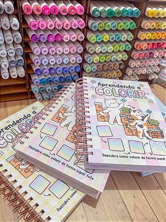 Livro Aprendendo a Colorir com Técnicas Fofas – Tutorial Passo a Passo + Prática