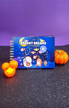 Livro de Colorir Especial Halloween – Spooky Dreams Cute Coloring Book | Fofo e Divertido