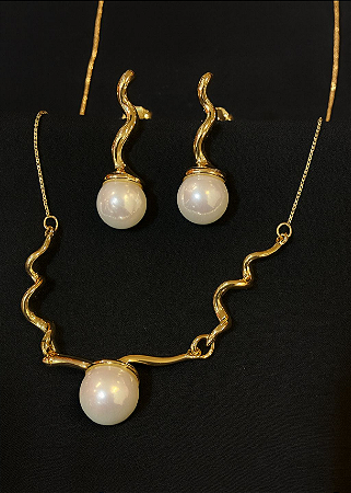 Conjunto pedra natural.