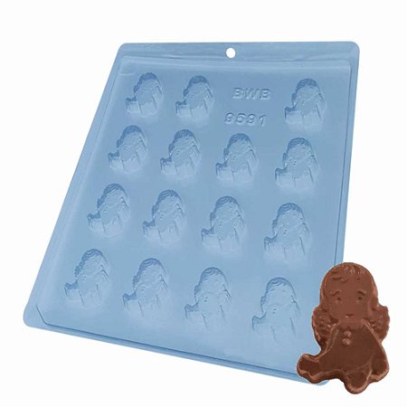 Forma Chocolate Simples Anjinhos Ref. 9591 - Pct 5 formas