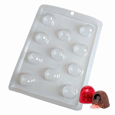 Forma Chocolate Simples Bombom Cereja Ref. 123 - 5 formas