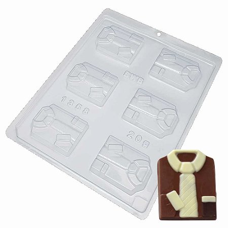 Forma Chocolate Simples Camisa do Papai Ref 1358 - 5 formas