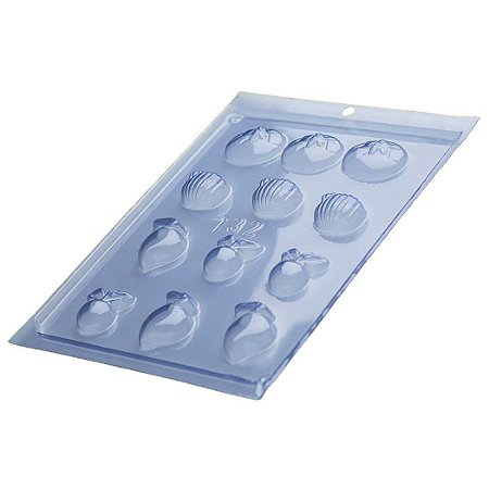 Forma Chocolate Simples Frutinhas Ref. 132 - Pct 5 formas