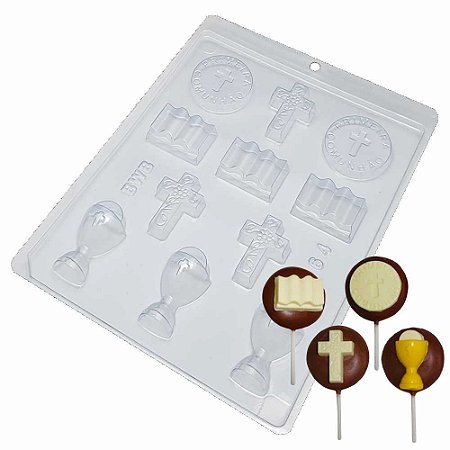 Forma Chocolate Simples Primeira Comunhão Ref 1364 - 5 unid