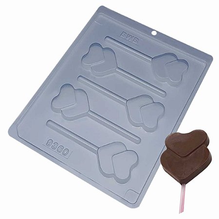Forma Pirulito de Chocolate Muito Amor Ref. 9360 - 5 formas