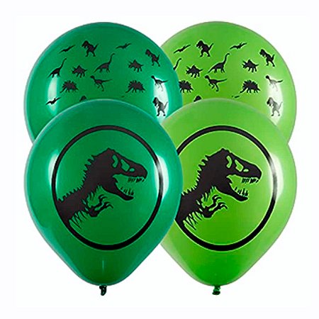 Balão Temático nº 11 Dinossauros Sortido - Pct 25 unid