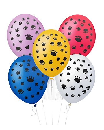 Balão Temático nº 11 Patas de Cachorro Sortido - Pct 25 unid