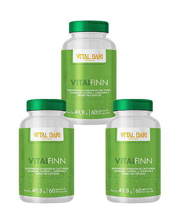 VITALFINN - 03 FRASCOS; 180 Cápsulas
