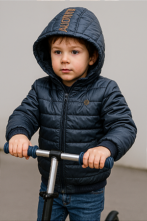 Jaqueta puffer infantil menino