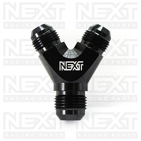 Divisor em Y Macho Cônico Entrada AN10 e Saídas 2xAN8