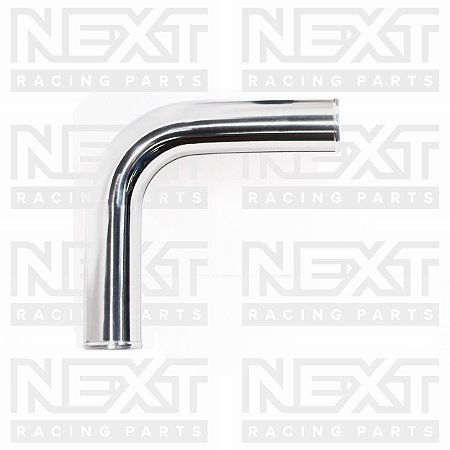 Tubo 90º em Alumínio Polido 3 1/2" - 88.9 mm