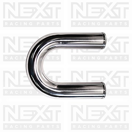 Tubo 180º em Alumínio Polido 2 3/4" - 69.8 mm