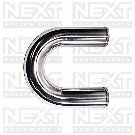 Tubo 180º em Alumínio Polido 3 1/2" - 88.9 mm