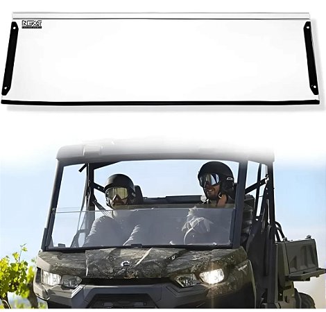 Meio Parabrisa de Policarbonato Transparente - Defender - 2019+ - CAN-AM - NEXT