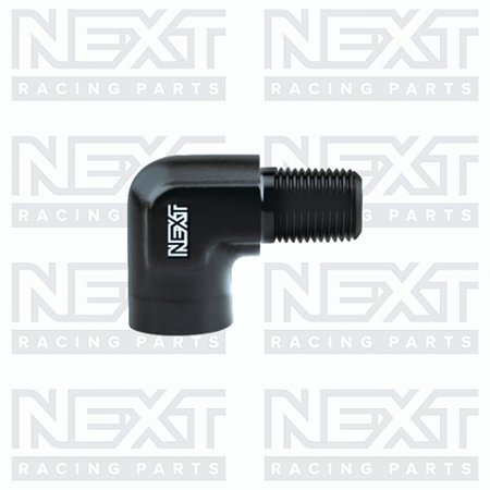 Adaptador 90º Fêmea para Macho NPT 1/4"