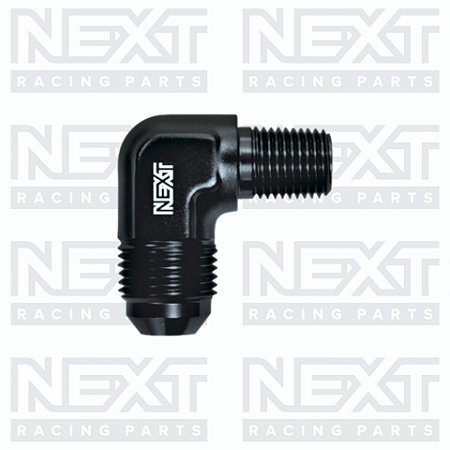 Adaptador 90º Macho 1/8" NPT para Macho Cônico AN4